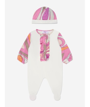 Pucci Baby Girls Babygrow Set in Ivory plus qu'un jeu 