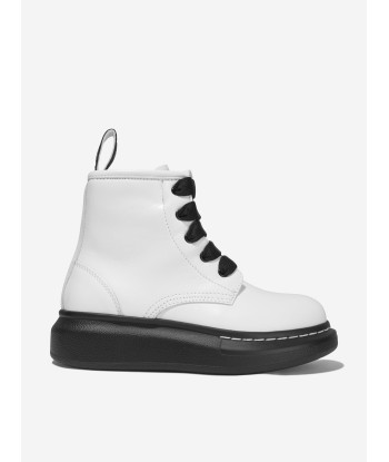 Alexander McQueen Unisex Leather Lace Up Boots le concept de la Pate a emporter 