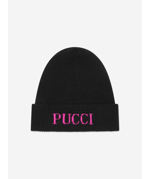 Pucci Girls Logo Beanie Hat in Pink les ligaments