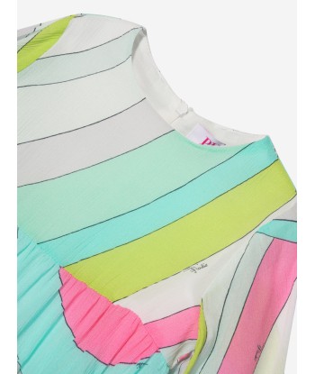 Pucci Baby Girls Iride Print Dress in Multicolour en ligne