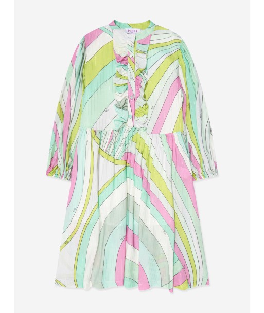 Pucci Girls Iride Print Dress in Multicolour shop