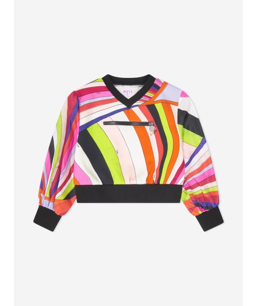 Pucci Girls Iride Print Sweatshirt in Multicolour basket pas cher