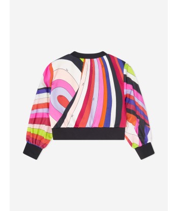 Pucci Girls Iride Print Sweatshirt in Multicolour basket pas cher