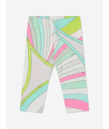 Pucci Baby Girls Iride Print Leggings in Multicolour Fin de série