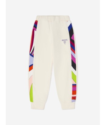 Pucci Girls Iride Print Joggers in Ivory Venez découvrir notre 