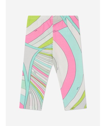 Pucci Baby Girls Iride Print Leggings in Multicolour Fin de série