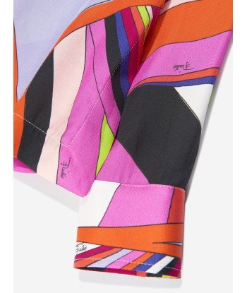 Pucci Girls Iride Print Blouse in Multicolour shop