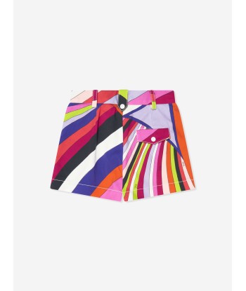 Pucci Girls Iride Print Shorts in Multicolour les muscles