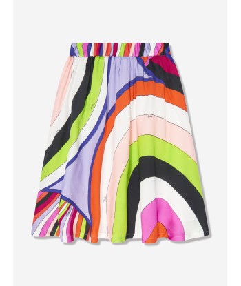 Pucci Girls Iride Print Skirt in Multicolour Venez acheter