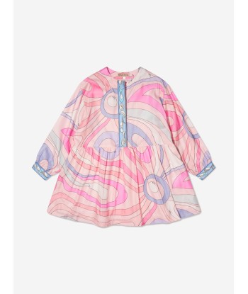 Pucci Girls Marmo Print Dress in Pink votre