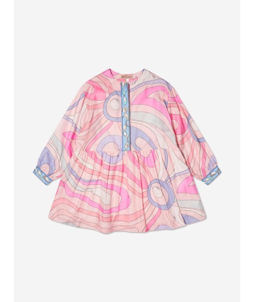 Pucci Girls Marmo Print Dress in Pink votre