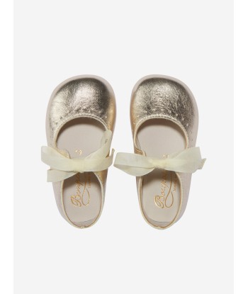 Bonpoint Baby Girls Metallic Leather Pre-Walker Shoes offre 