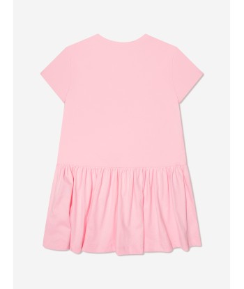 Pucci Girls Logo Jersey Dress in Pink le des métaux précieux