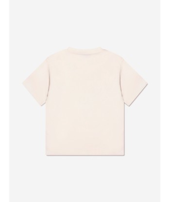 Pucci Girls Fish Logo T-Shirt in Ivory de l' environnement