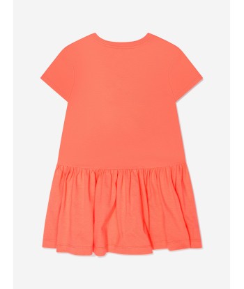 Pucci Girls Logo Jersey Dress in Orange basket pas cher