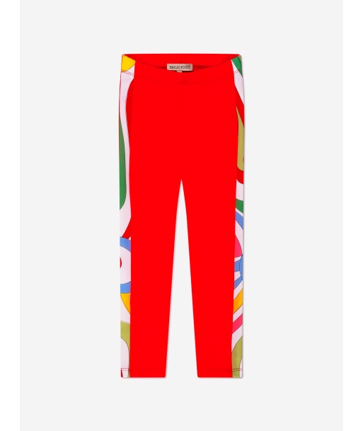 Pucci Girls Marmo Trim Leggings in Red Jusqu'à 80% De Réduction