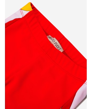 Pucci Girls Marmo Trim Leggings in Red Jusqu'à 80% De Réduction