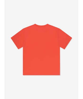 Pucci Kids Logo Print T-Shirt in Red shop