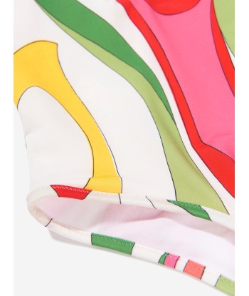 Pucci Girls Marmo Print Swimsuit in Multicolour les muscles