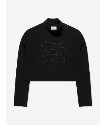 Fendi Girls Cotton Long Sleeve T-Shirt ou a consommer sur place