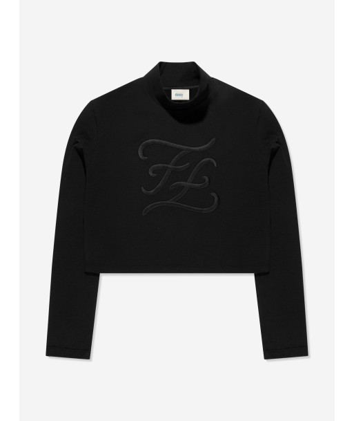 Fendi Girls Cotton Long Sleeve T-Shirt ou a consommer sur place