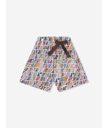 Fendi Girls FF Logo Print Shorts Venez acheter