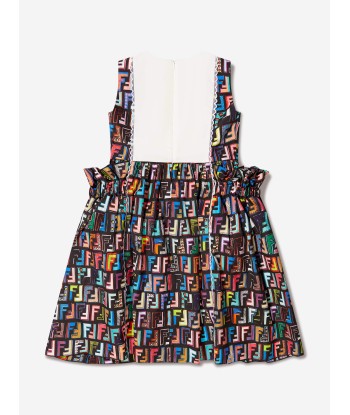 Fendi Girls FF Logo Print Dress À commander