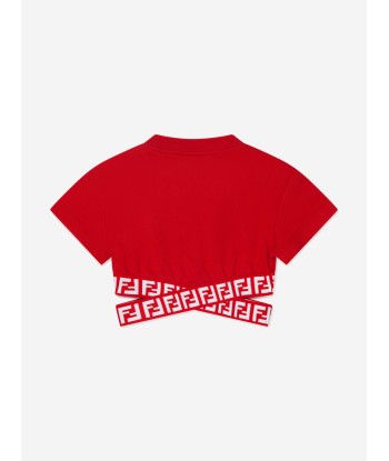 Fendi Girls Logo Tape T-Shirt de France