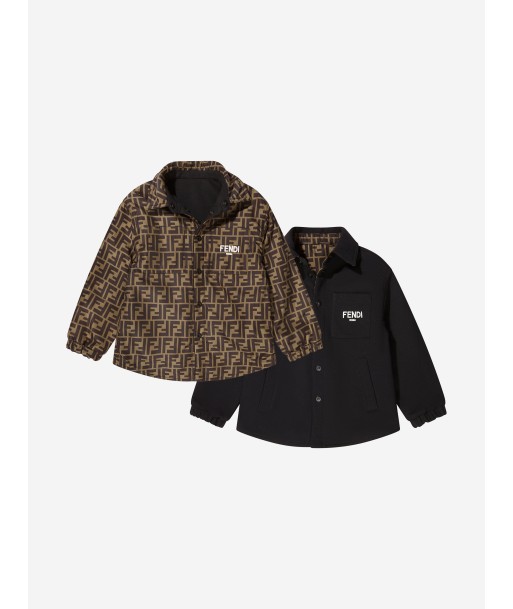 Fendi Kids Reversible Logo Shirt rembourrage situé sous