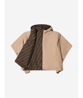 Fendi Girls Reversible Hooded Cape paiement sécurisé