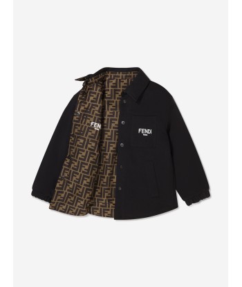 Fendi Kids Reversible Logo Shirt rembourrage situé sous