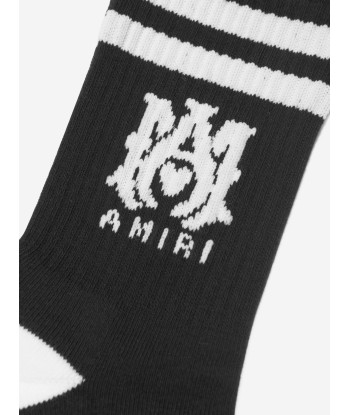 Amiri Kids Logo Tube Socks in Black français