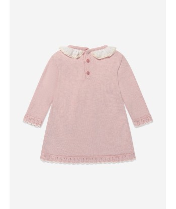 Paz Rodriguez Baby Girls Knitted Dress in Pink en ligne des produits 