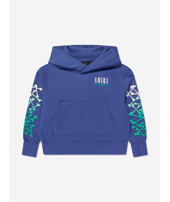 Amiri Kids Bones Hoodie in Blue online