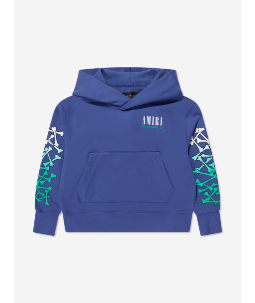 Amiri Kids Bones Hoodie in Blue online