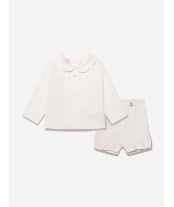 Paz Rodriguez Baby Boys Shorts Set in Ivory Les êtres humains sont 