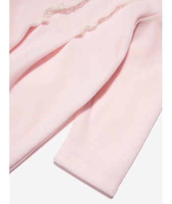 Paz Rodriguez Baby Girls Velour Babygrow in Pink en ligne