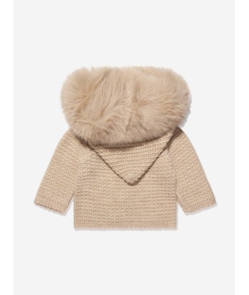 Paz Rodriguez Kids Wool Knitted Jacket in Beige Vous souhaitez 