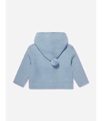 Paz Rodriguez Baby Boys Knitted Pram Coat in Blue Dans la société mordern