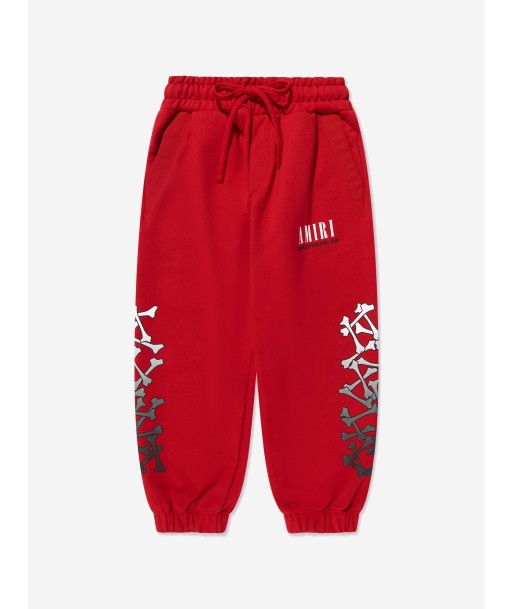 Amiri Kids Bones Joggers in Red en linge