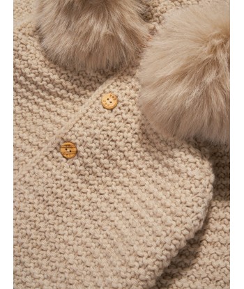 Paz Rodriguez Kids Wool Knitted Jacket in Beige Vous souhaitez 