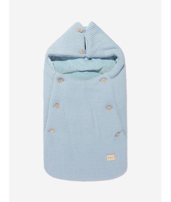 Paz Rodriguez Baby Boys Knitted Nest in Blue chez Cornerstreet bien 