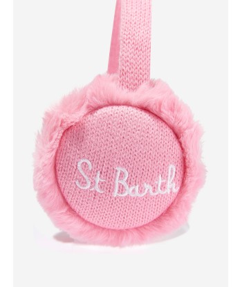 MC2 Saint Barth Girls Fur Earmuffs in Pink suggérées chez