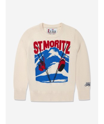 MC2 Saint Barth Boys St Moritz Jumper in Ivory une grave pollution 