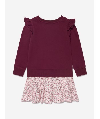 Ralph Lauren Girls Ruffle Sweater Dress in Red suggérées chez