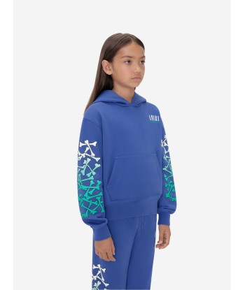 Amiri Kids Bones Hoodie in Blue online