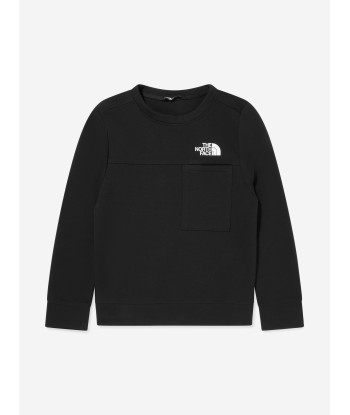 The North Face Kids Tech Crew Sweatshirt in Black rembourrage situé sous