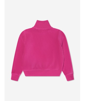 Ralph Lauren Girls Half Zip Sweatshirt in Pink Economisez 