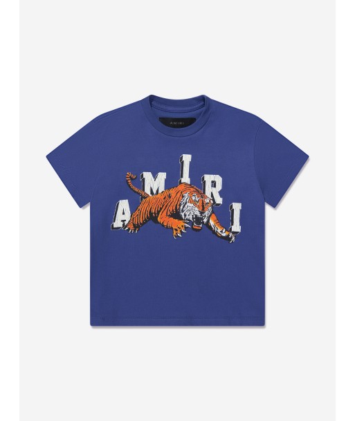 Amiri Kids Tiger T-Shirt in Blue hantent personnes