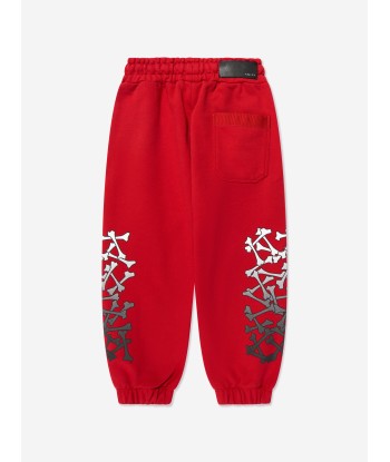 Amiri Kids Bones Joggers in Red en linge